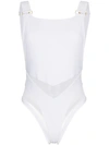 AMBRA MADDALENA BIANCO MESH INSERT SWIMSUIT