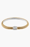 John Hardy Classic Gold & Silver Extra Small Reversible Bracelet In D.14 18kyss