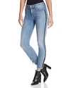 7 FOR ALL MANKIND FRINGE-DETAIL ANKLE SKINNY JEANS IN LUXE VINTAGE FLORA,AU8097120