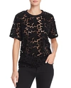 7 FOR ALL MANKIND FLORAL VELVET LACE TOP,AN1266I052