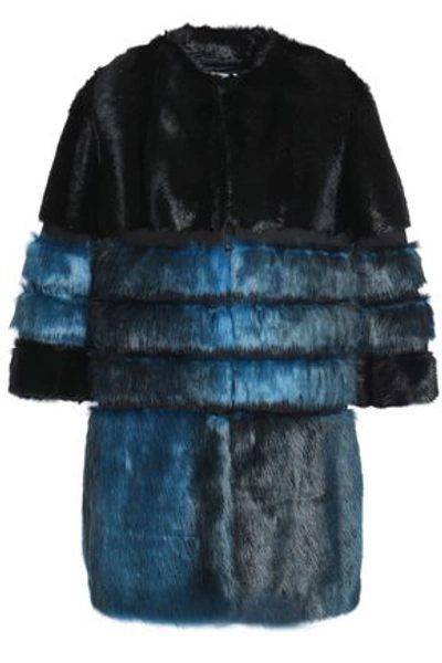 Ainea Faux Fur Coat In Black