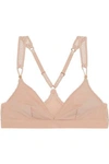 STELLA MCCARTNEY STELLA SOFT MESH-PANELED STRETCH-JERSEY SOFT-CUP TRIANGLE BRA,3074457345618614239