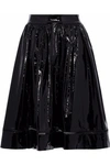 ALICE AND OLIVIA MISTY FLARED PATENT-LEATHER SKIRT,3074457345618317307