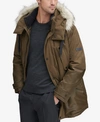 Marc New York Men's Mixed-media Parka With Removable Hood In Moss Green