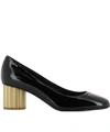 FERRAGAMO SALVATORE FERRAGAMO COLONNA HEEL PUMPS