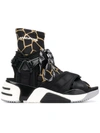 MARC JACOBS MARC JACOBS SOMEWHERE SOCK-FIT SNEAKERS - BLACK