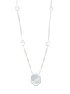 MICHAEL ARAM CRYSTAL QUARTZ, MOTHER-OF-PEARL DOUBLET & STERLING SILVER NECKLACE,0400095235761