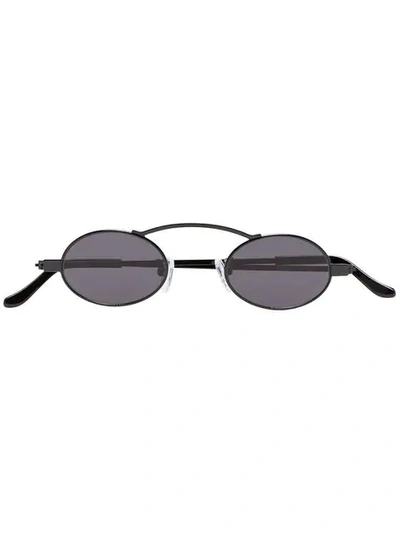 Roberi & Fraud Black Doris 2.0 Round Frame Sunglasses - 黑色 In Black