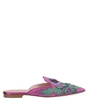 ALBERTA FERRETTI ALBERTA FERRETTI WOMAN MULES & CLOGS LIGHT PURPLE SIZE 6 TEXTILE FIBERS,11589181PX 11