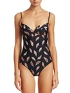 VIX BY PAULA HERMANNY Seychelles Knot Printed One-Piece Swimsuit