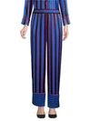 ALICE AND OLIVIA Benny Striped Silk Pajama Pants