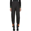 OFF-WHITE BLACK & ORANGE NYLON LOUNGE PANTS