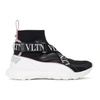 VALENTINO GARAVANI VALENTINO BLACK AND WHITE VALENTINO GARAVANI VLTN HEROES SOCK SNEAKER