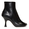 MM6 MAISON MARGIELA Black Flared Heel Boots