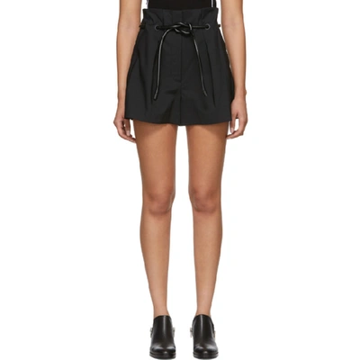 3.1 Phillip Lim / フィリップ リム Black Tailored Pleated Shorts