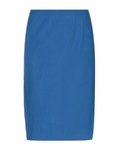 Roberta Di Camerino Knee Length Skirt In Bright Blue