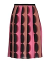 Marco De Vincenzo Midi Skirts In Pink