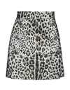 Dolce & Gabbana Midi Skirts In Silver