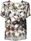 ADAM LIPPES FLORAL SHORT-SLEEVE TOP