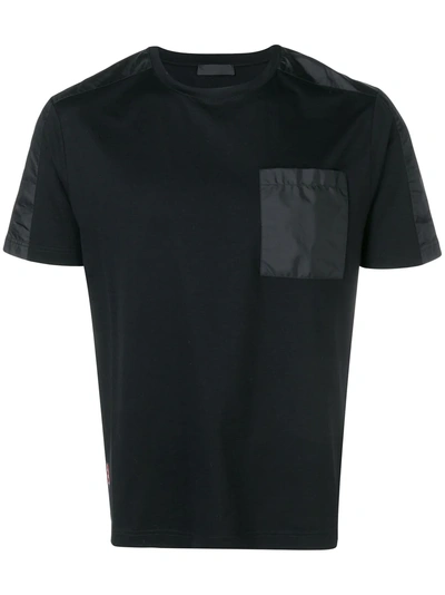 Prada Chest Pocket T-shirt - 黑色 In Black