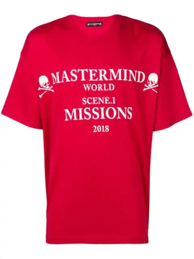 Mastermind Japan Mastermind World Printed T-shirt - 红色 In Red