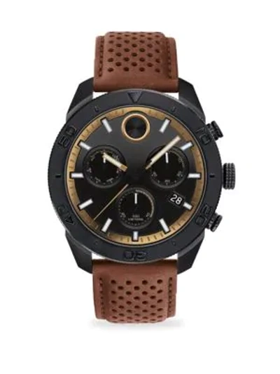 Movado Bold Sport Chronograph Stainless Steel Watch In Black