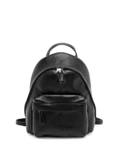 Stella Mccartney Mini Monogram Backpack In Black