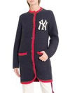 GUCCI LONG CARDIGAN WITH NY YANKEES PATCHES,10751056