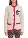 GUCCI CARDIGAN WITH NY YANKEES PATCHES,10752036