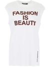 DOLCE & GABBANA FASHION IS BEAUTY T-SHIRT,10737786