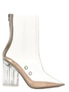 Yeezy Pvc High-heeled Ankle Boots In Clear