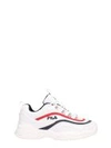 FILA RAY LOW WHITE LEATHER trainers,10751570