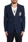 GUCCI TWILL JACKET WITH NY YANKEES PATCH,10751076