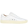 Polo Ralph Lauren Court 100 Luxe Leather Sneakers In White