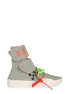 Off-white Moto Wrap Sneakers In Grigio