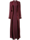 ZEUS + DIONE ZIPPED FLARED MAXI DRESS