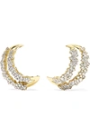 ANA KHOURI SIMPLICITY 18-KARAT GOLD DIAMOND EARRINGS
