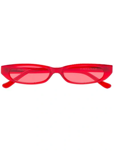Roberi & Fraud 'red Frances' Sonnenbrille