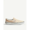 VANS CLASSIC CHECKERBOARD-PRINT CANVAS SLIP-ON TRAINERS