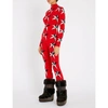 Perfect Moment Star Ii Intarsia Merino Wool Jumpsuit In Red