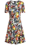 ERDEM ERDEM WOMAN REGAN FLORAL-PRINT PONTE MINI DRESS MULTICOLOR,3074457345619648232