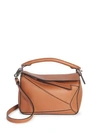Loewe Women's Mini Puzzle Leather Bag In Tan