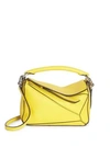 Loewe Mini Puzzle Calfskin Leather Crossbody Bag - Yellow In Yellow