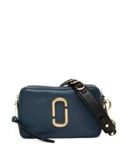 Marc Jacobs The Softshot 27 Crossbody Bag - Blue In Blue Sea/gold