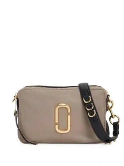 Marc Jacobs Women's The Softshot Leather Camera Bag In Cement