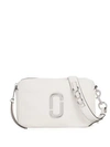 Marc Jacobs The Softshot 27 Leather Crossbody Bag In Porcelain