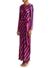 MAGGIE MARILYN Get Em Girl Striped Silk Maxi Dress
