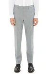 Theory Mayer New Tailor 2 Wool Trousers In Chrome Melange