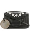 Pierre Hardy Studded Foldover Shoulder Bag - Black In Black