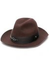 ZADIG & VOLTAIRE WIDE BRIM RIBBON TRIMMED HAT